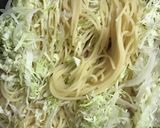 キャベツとベーコンの和風パスタ作り方5写真