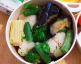 簡単照焼きチキン温野菜サラダ弁当覚書作り方1写真