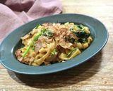 豚肉のバターオイスター醤油焼ききしめん作り方7写真