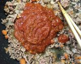 挽肉ゴロゴロボロネーゼソース作り方3写真