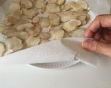 サクッと止まらない〜レンチン！菊芋チップ作り方5写真