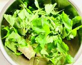 木綿豆腐と3つ葉と塩昆布のサラダ♡作り方3写真