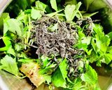 木綿豆腐と3つ葉と塩昆布のサラダ♡作り方4写真