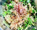 木綿豆腐と3つ葉と塩昆布のサラダ♡作り方5写真