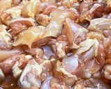揚げ鶏と揚げナスの酢醤油和え作り方1写真