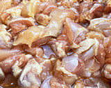 揚げ鶏と揚げナスの酢醤油和え作り方1写真