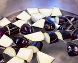 揚げ鶏と揚げナスの酢醤油和え作り方2写真