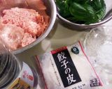 簡単☆フレッシュ生バジルのツルっと水餃子作り方1写真