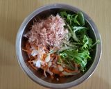 やみつき！３色野菜のポン酢おかか和え作り方2写真