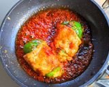 キムチーズ入りピーマンカップの辛肉巻き作り方12写真