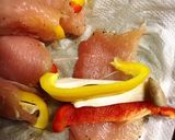 レンジ　さっぱり鶏胸肉野菜巻き作り方3写真