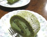 * 抹茶黒豆ロール *作り方15写真