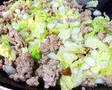 白菜と挽肉のあんかけ ごはん(時々麺)作り方2写真