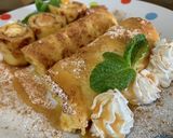 バナナをフレンチトーストで包んでみました作り方6写真