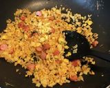 自分弁当・チャーハン作り方1写真