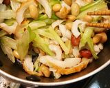 セロリちくわ豆炒め煮作り方3写真
