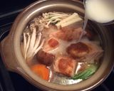 鮭とキノコたっぷり♪ 石狩オーツミルク鍋作り方9写真