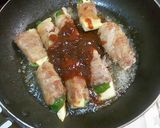青椒肉絲巻き～お弁当のおかず作り方3写真
