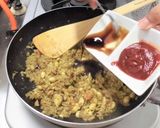 サバ缶と大豆のドライカレー作り方7写真