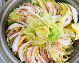 白菜と鶏ひき肉のミルフィーユ鍋作り方6写真