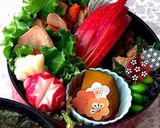 法輪と花 海苔弁当 詰め方作り方8写真