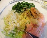 ノビル(ニラ)たっぷりヘルシー餃子作り方4写真