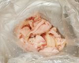 揚げ鶏皮のポン酢かけ作り方1写真