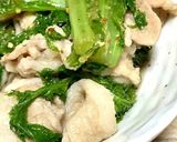 大人の総菜◎わさび菜／からし菜の胡麻和え作り方12写真