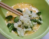 お弁当！カリフラワーブロッコリーオムレツ作り方3写真