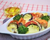 鮭と秋野菜のほっこりドリア作り方11写真