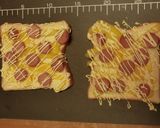 ウィンナーとパプリカの冷凍マヨトースト作り方2写真