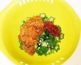 おくらのなめ茸梅和え♪作り方2写真