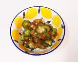 おくらのなめ茸梅和え♪作り方3写真