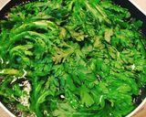 簡単副菜♡春菊とえのきのごま和え作り方1写真