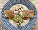 たっぷりきのこのクリーム煮ガレット作り方9写真