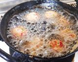 簡単！里芋(八頭)の餡かけ紅生姜揚げ団子作り方6写真