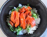温玉のせサーモンの韓国風漬け丼作り方7写真