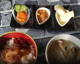 エビマヨ丼+ネギマヨソース白菜鍋スープ♡作り方2写真