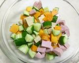 柿とアボカドとチーズのサラダ作り方6写真