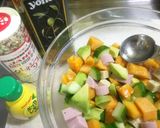 柿とアボカドとチーズのサラダ作り方7写真