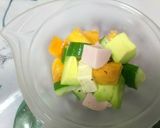 柿とアボカドとチーズのサラダ作り方9写真