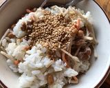 納豆とごぼうサラダのご飯作り方3写真