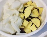 さつまいも汁、味噌&しょうゆ麹仕立て。作り方1写真