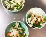 さっぱり和風あん味豚こま大根青椒肉絲風作り方11写真
