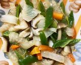 さっぱり和風あん味豚こま大根青椒肉絲風作り方13写真