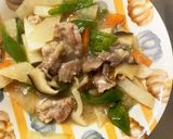 さっぱり和風あん味豚こま大根青椒肉絲風作り方14写真
