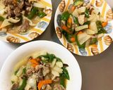 さっぱり和風あん味豚こま大根青椒肉絲風作り方15写真