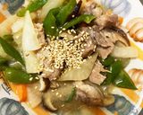 さっぱり和風あん味豚こま大根青椒肉絲風作り方17写真
