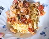 鯖缶で簡単さっぱりトマトパスタ！作り方5写真