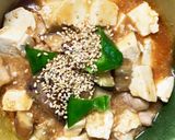 全てレンジ豚こま簡単洋風麻婆豆腐&茄子作り方21写真